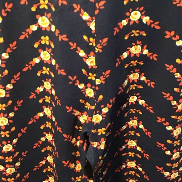 Girls Matilda, Jane, navy, flower, print leggings, size 16 - Picture 2 of 5